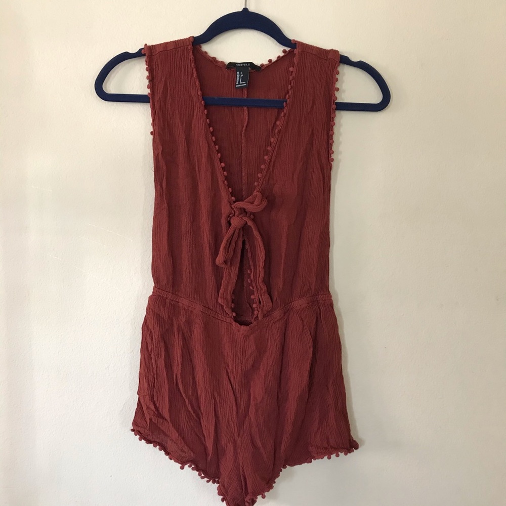 Chic Maroon Romper